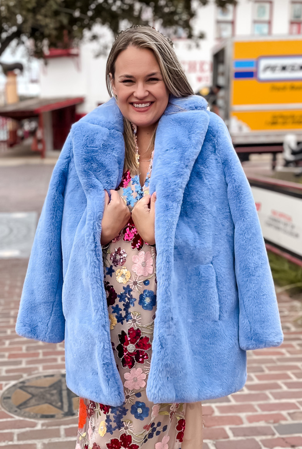 Le Mink Fur Jacket - Periwinkle