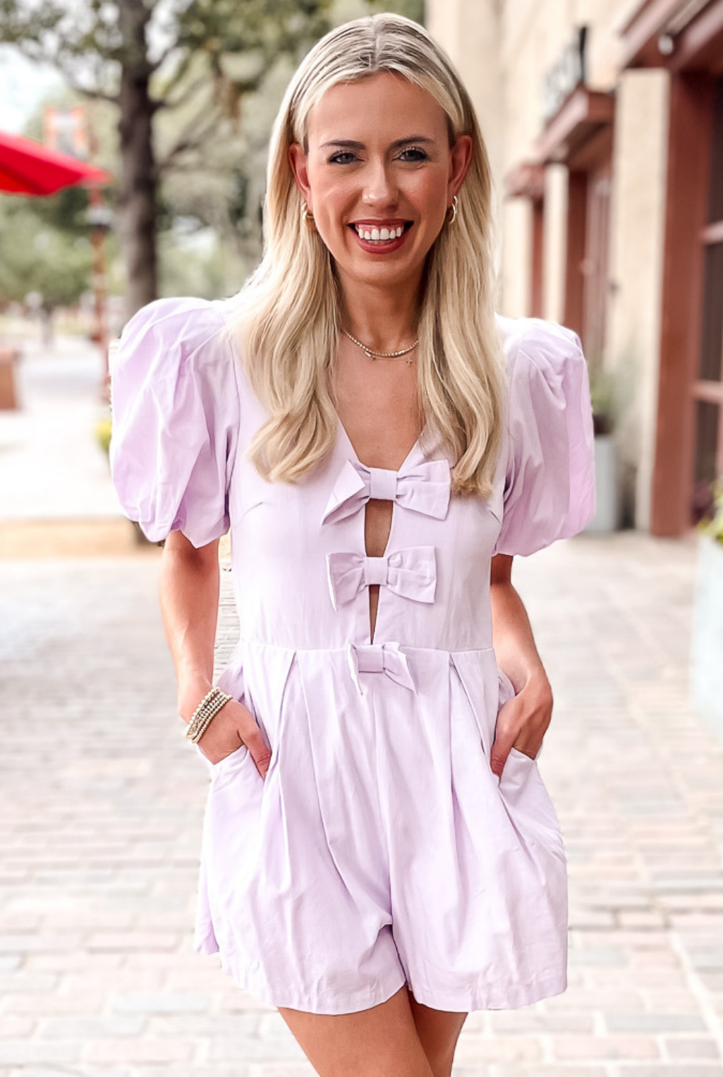 Triple Bow Romper