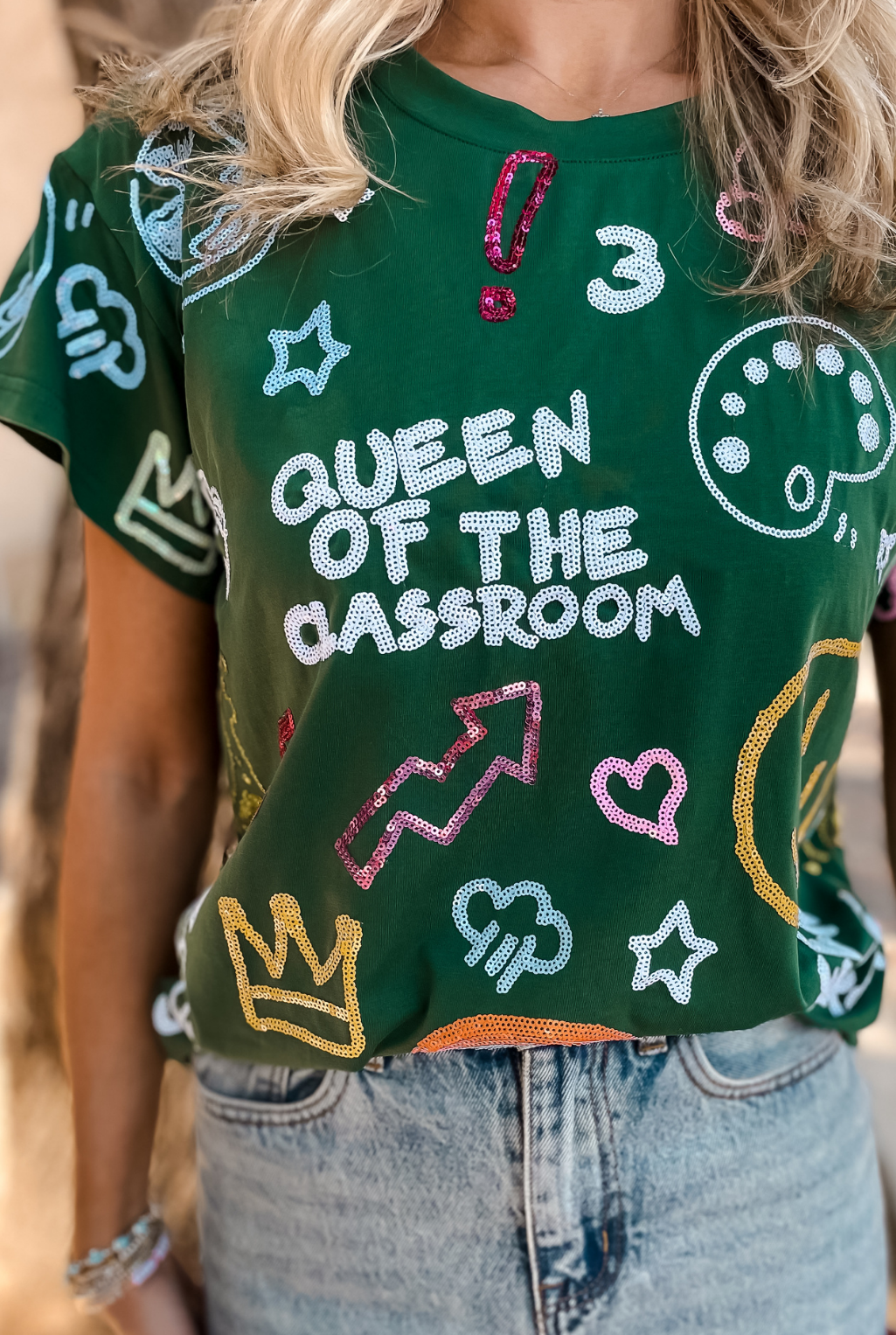 Queen Of Sparkles - Queen Of The Classroom T-Shirt