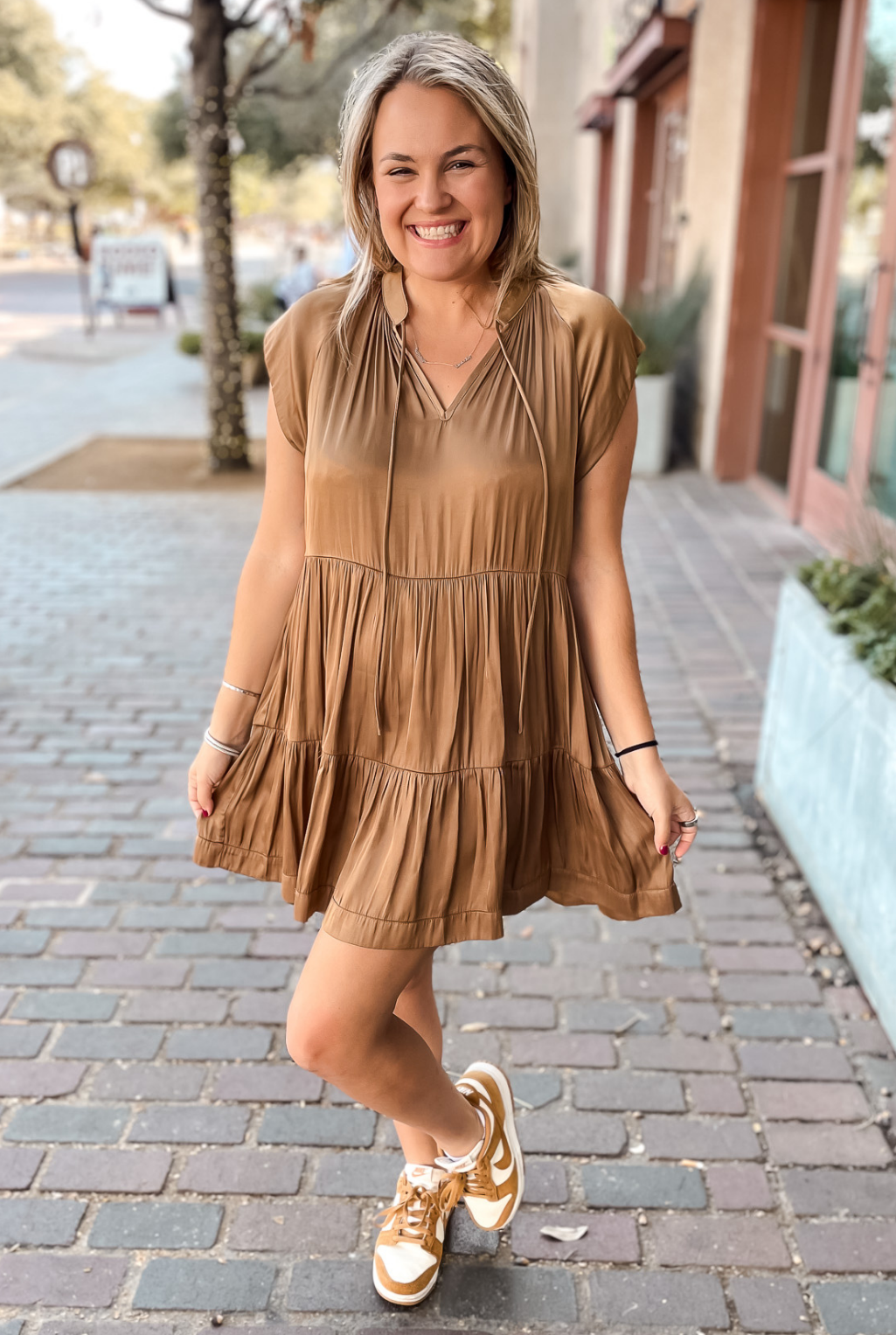 Amy Dress - Bronze