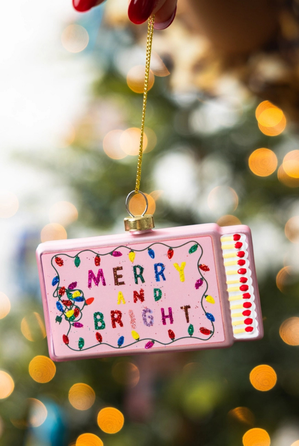 Merry + Bright Matchbook Ornament