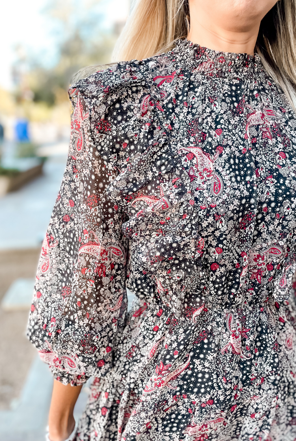 Black Dahlia Floral Dress