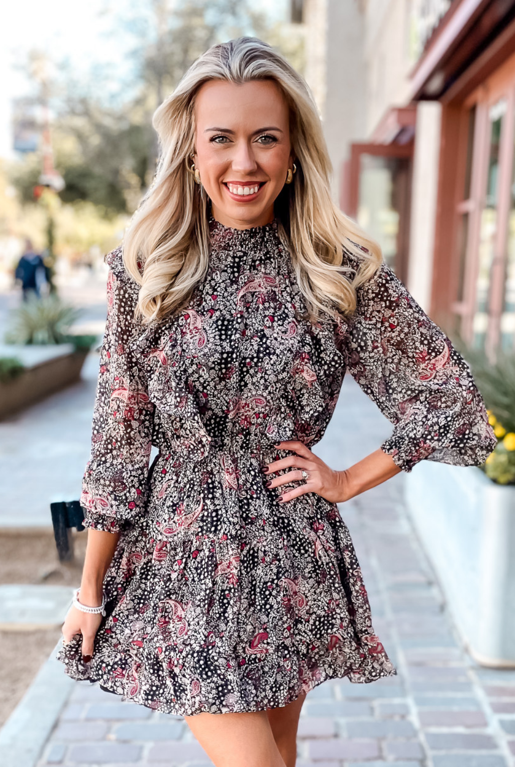 Black Dahlia Floral Dress