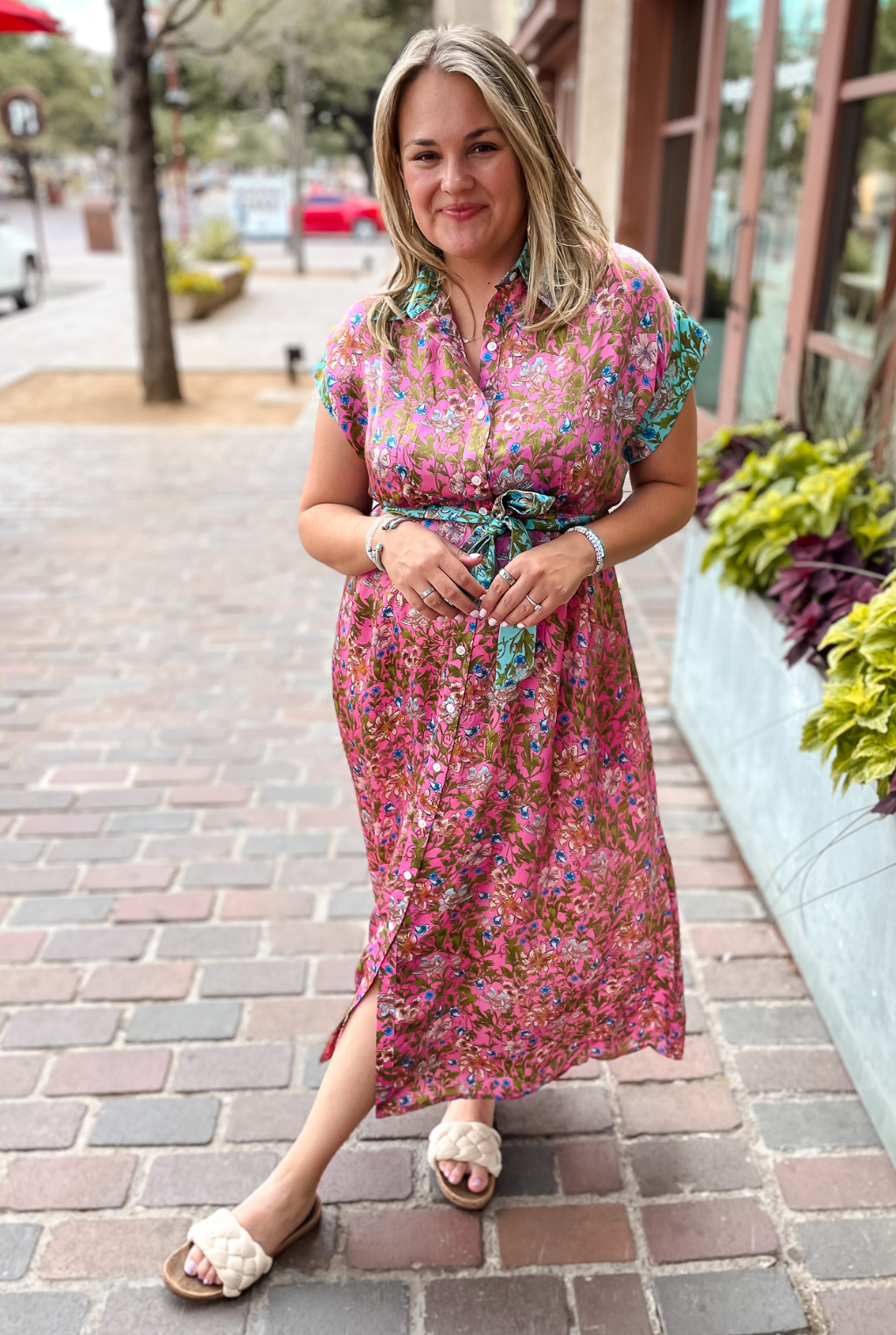 Turks & Caicos Floral Dress