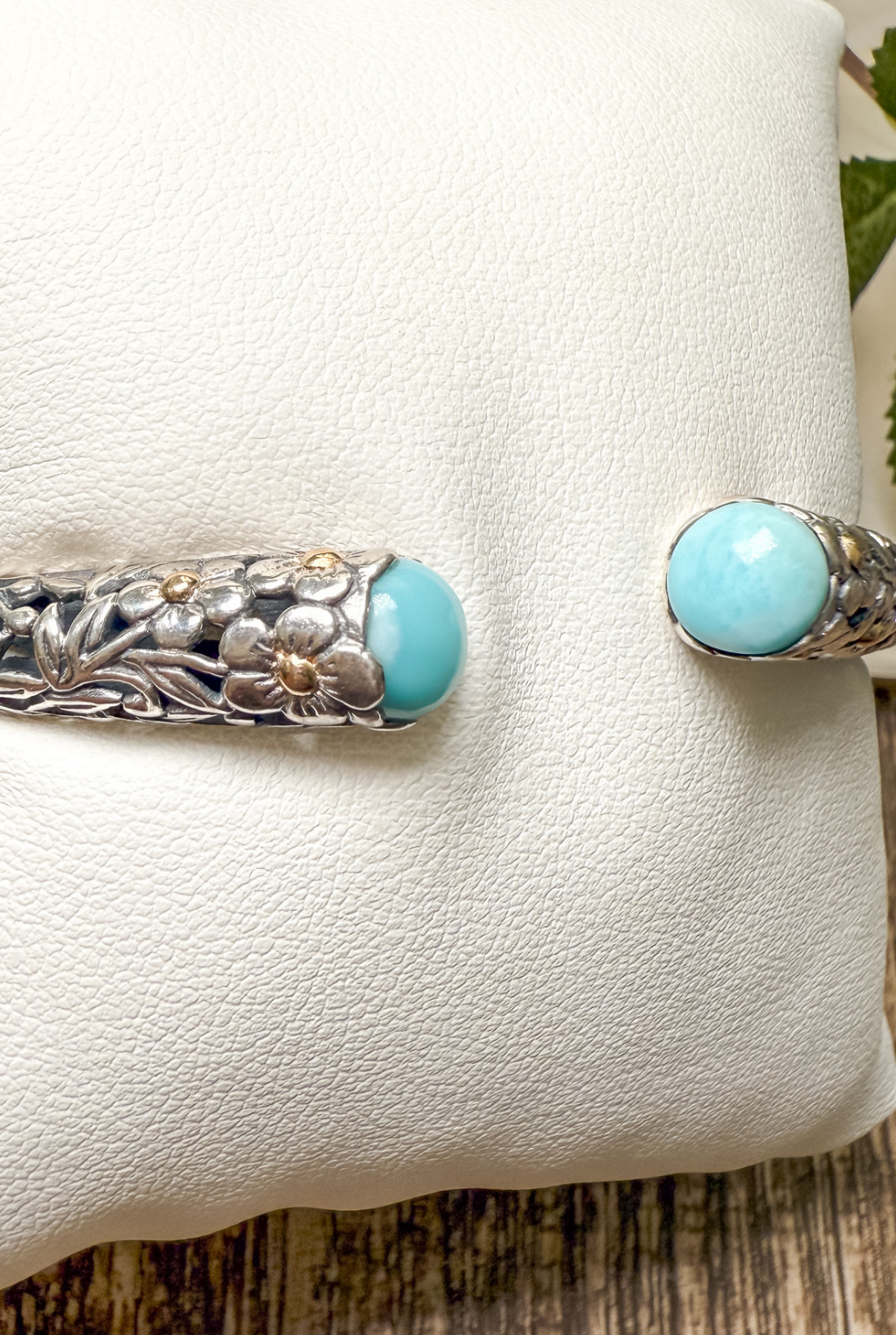 Turquoise Etched Bracelet