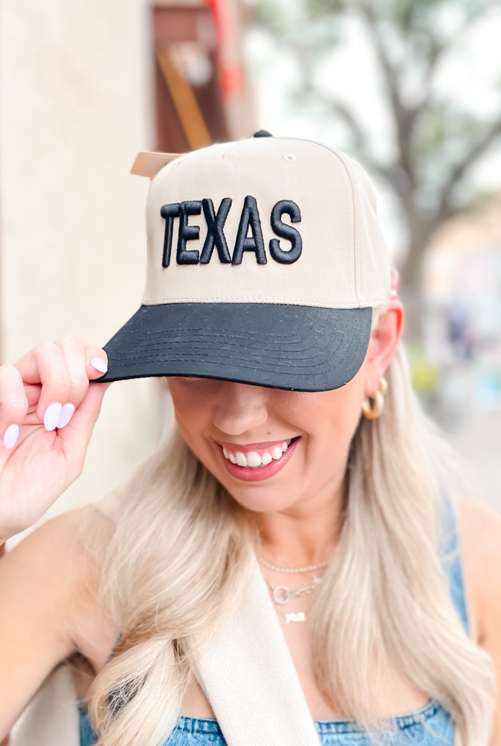 Texas Baseball Cap - Khaki/Black