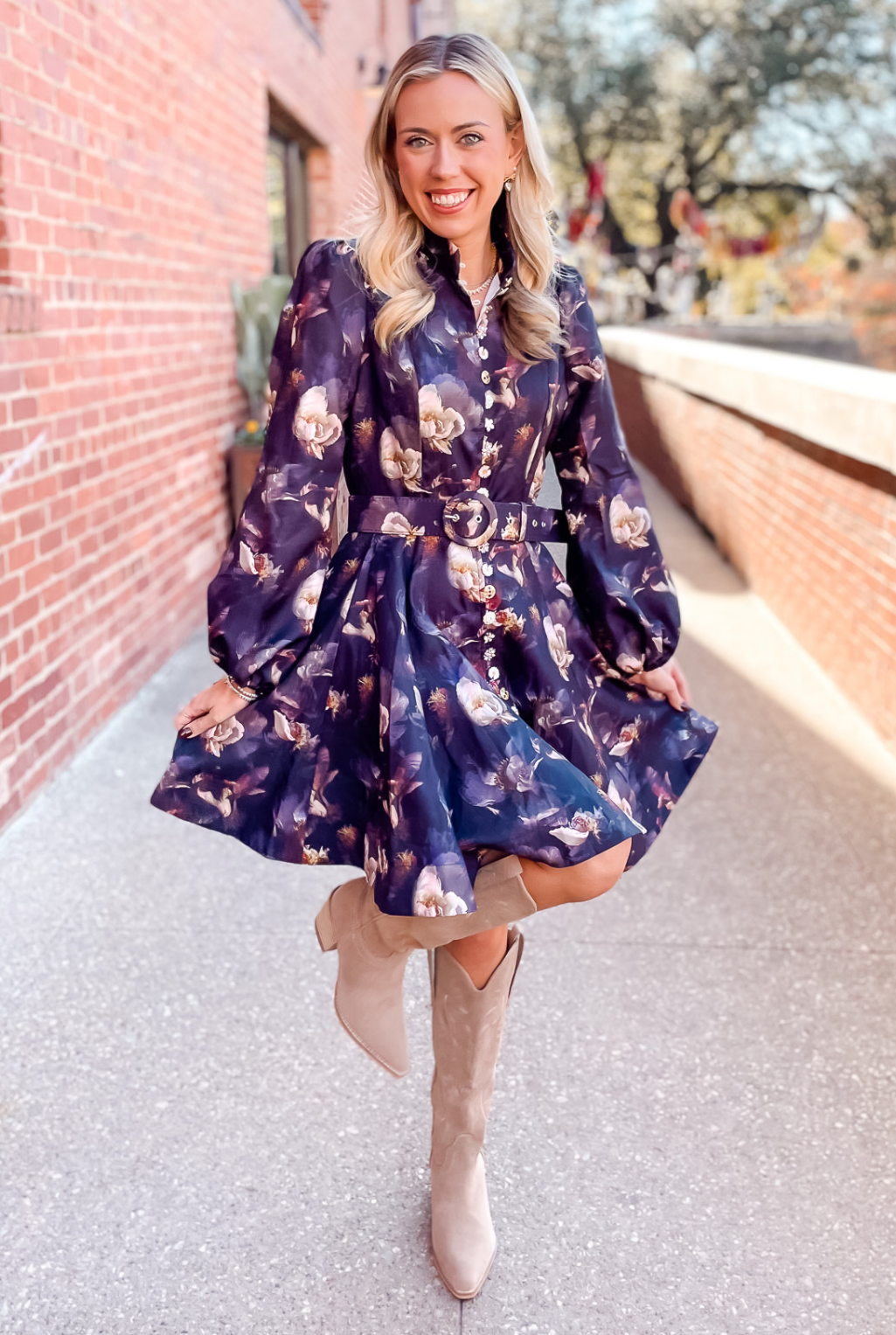 Antique Floral Dress