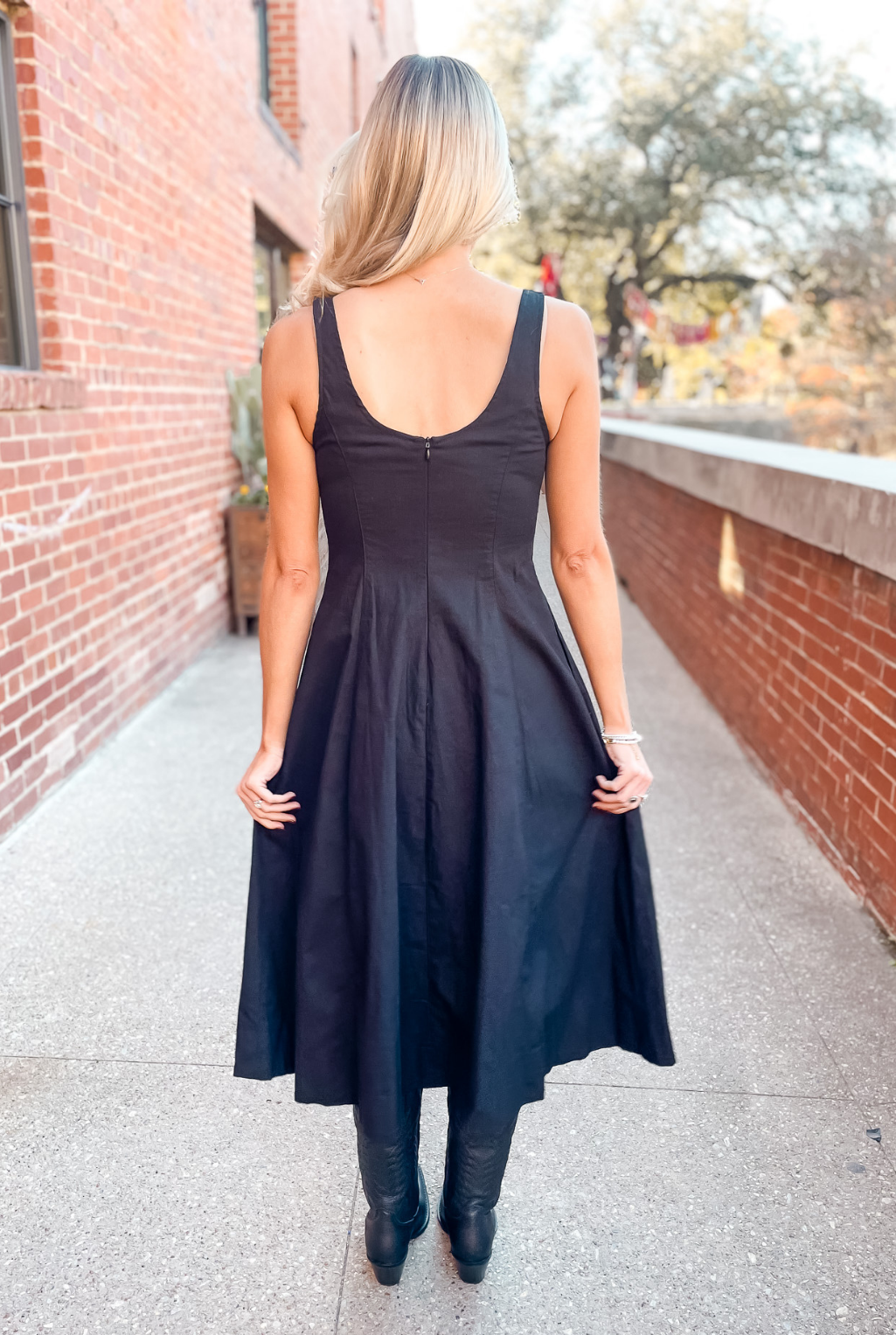 Pleat Street Dress