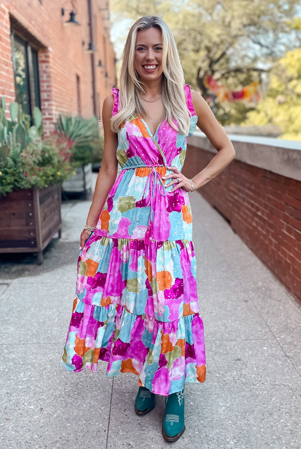 Watercolor Dreams Sun Dress