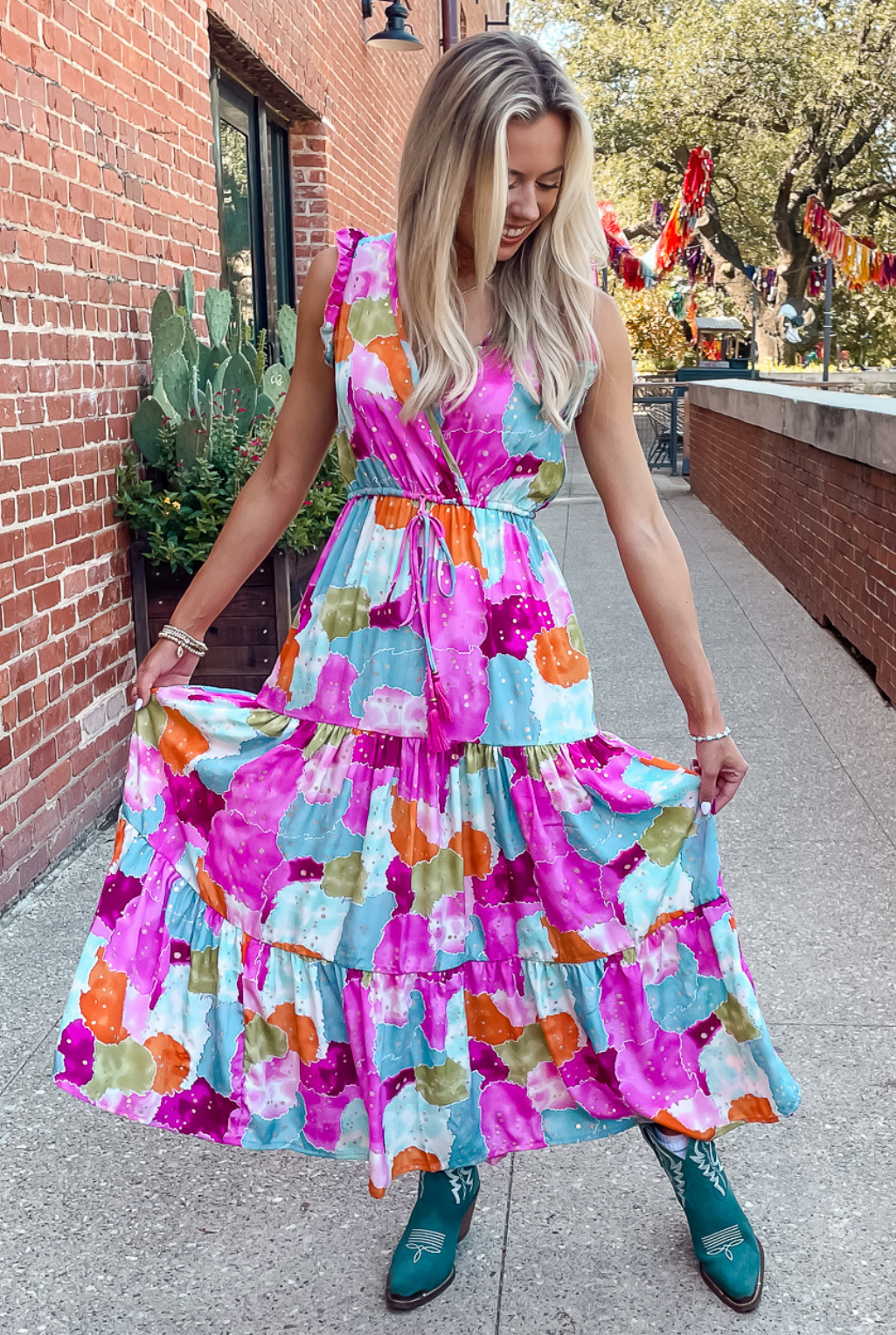 Watercolor Dreams Sun Dress