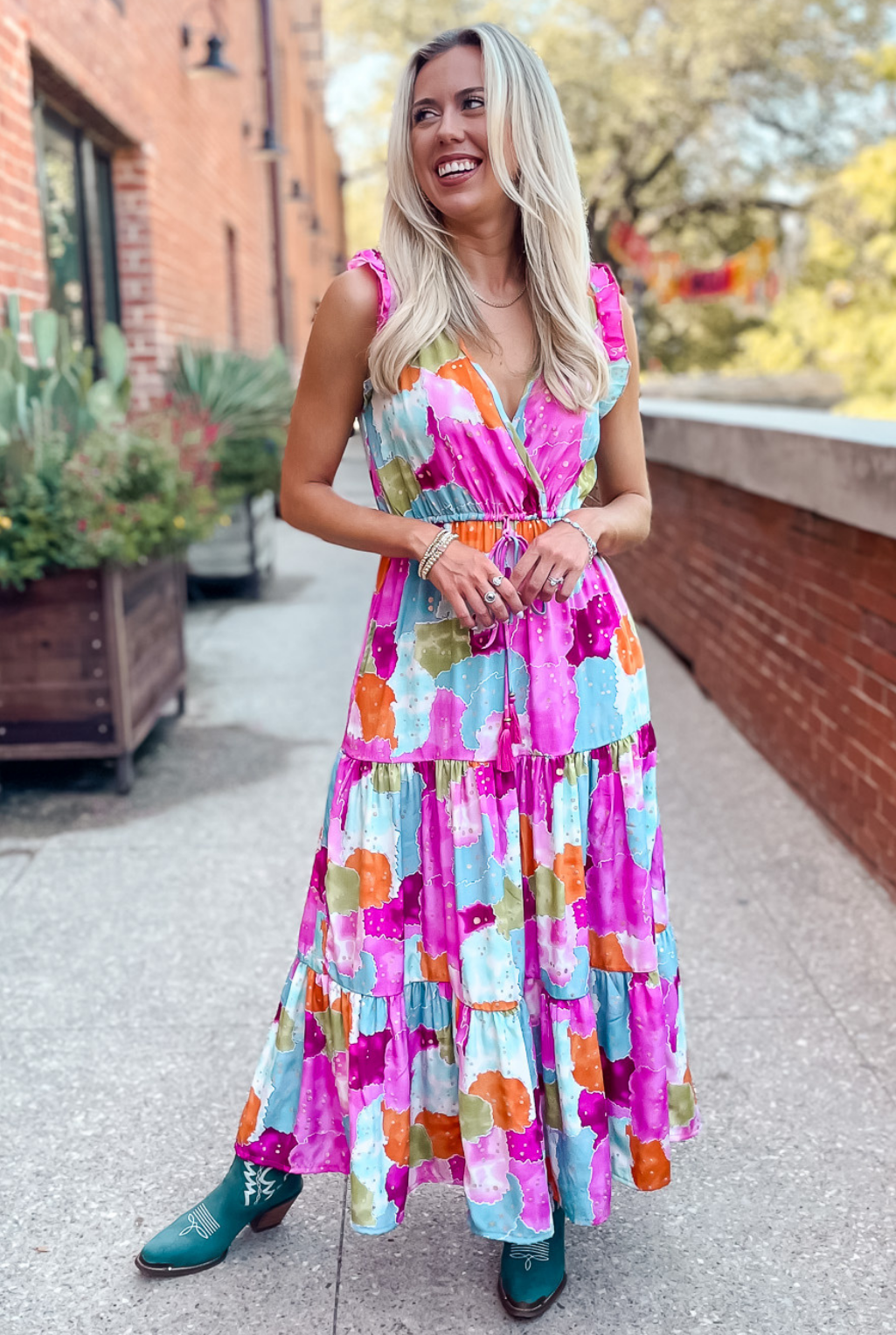 Watercolor Dreams Sun Dress