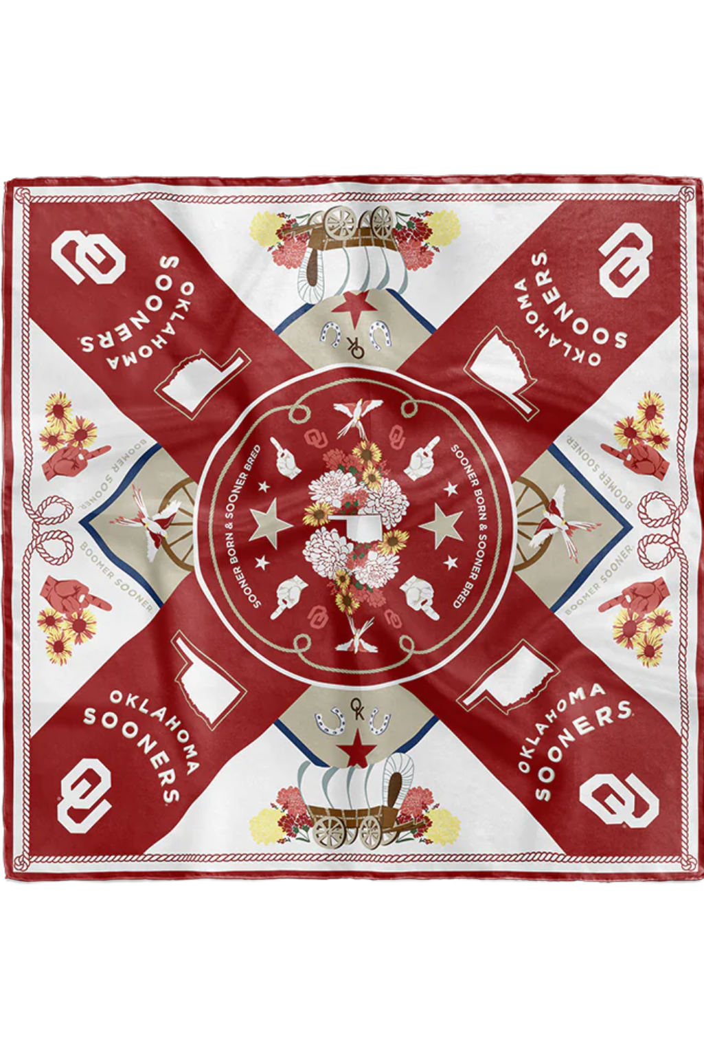 Oklahoma Sooners Silk Scarf