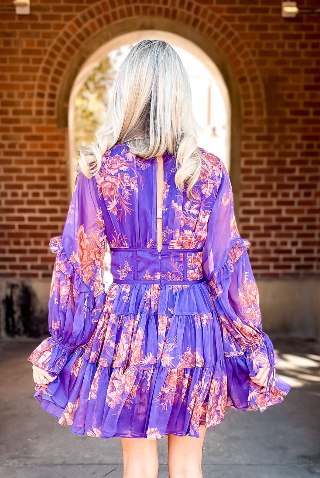 Purple Floral Dress