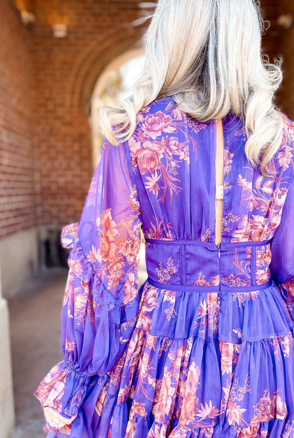 Purple Floral Dress