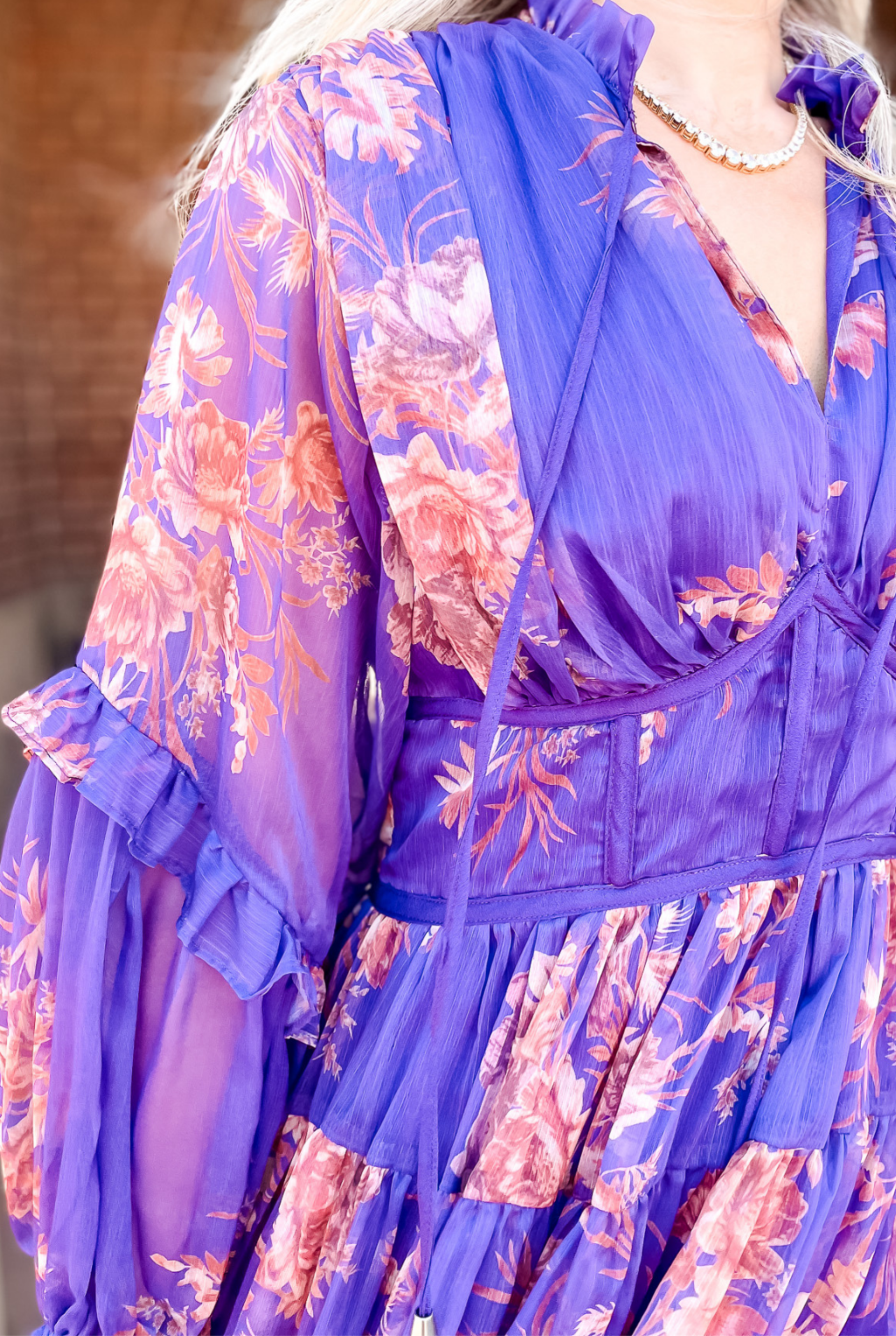 Purple Floral Dress