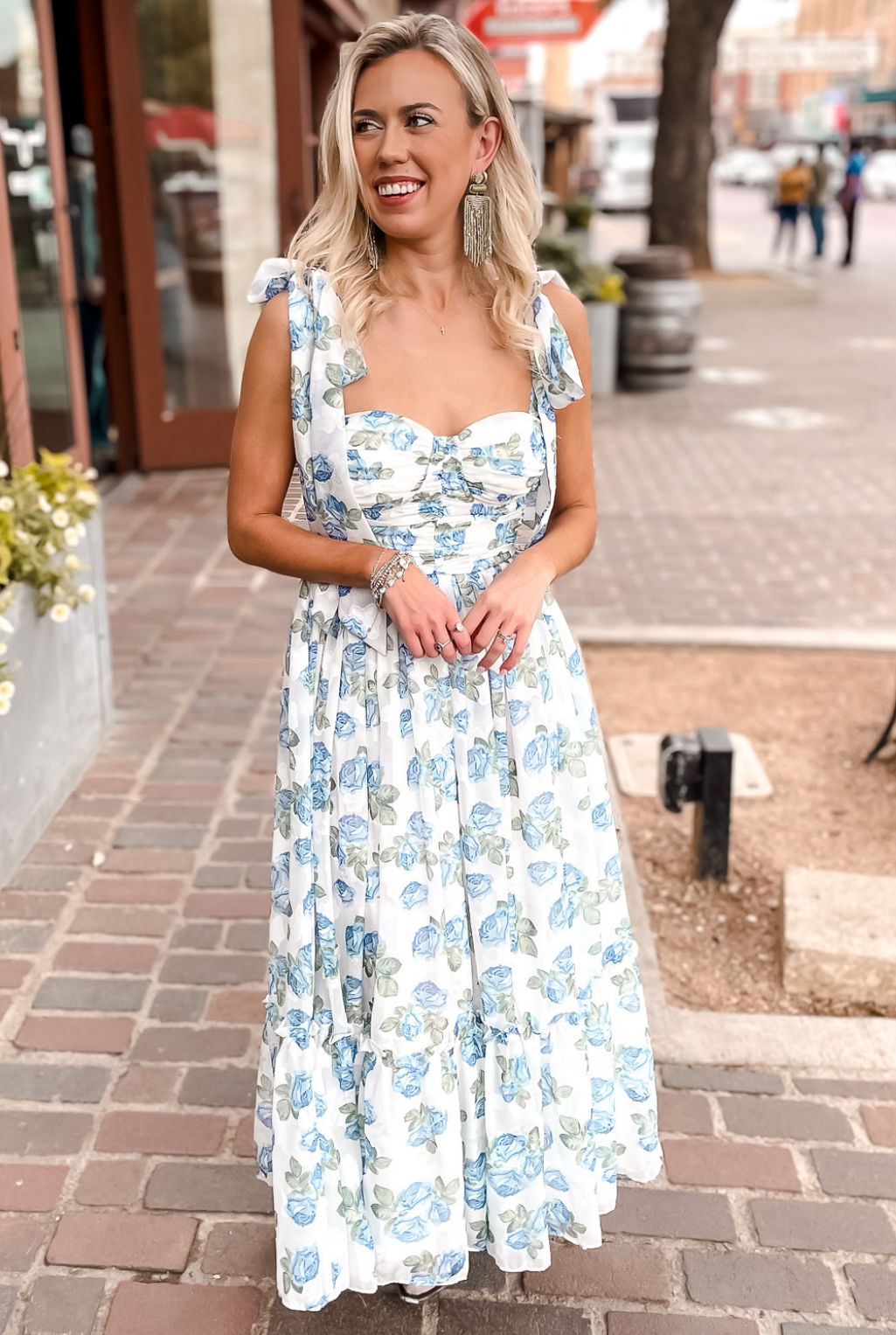 Rose Garden Dress - Blue