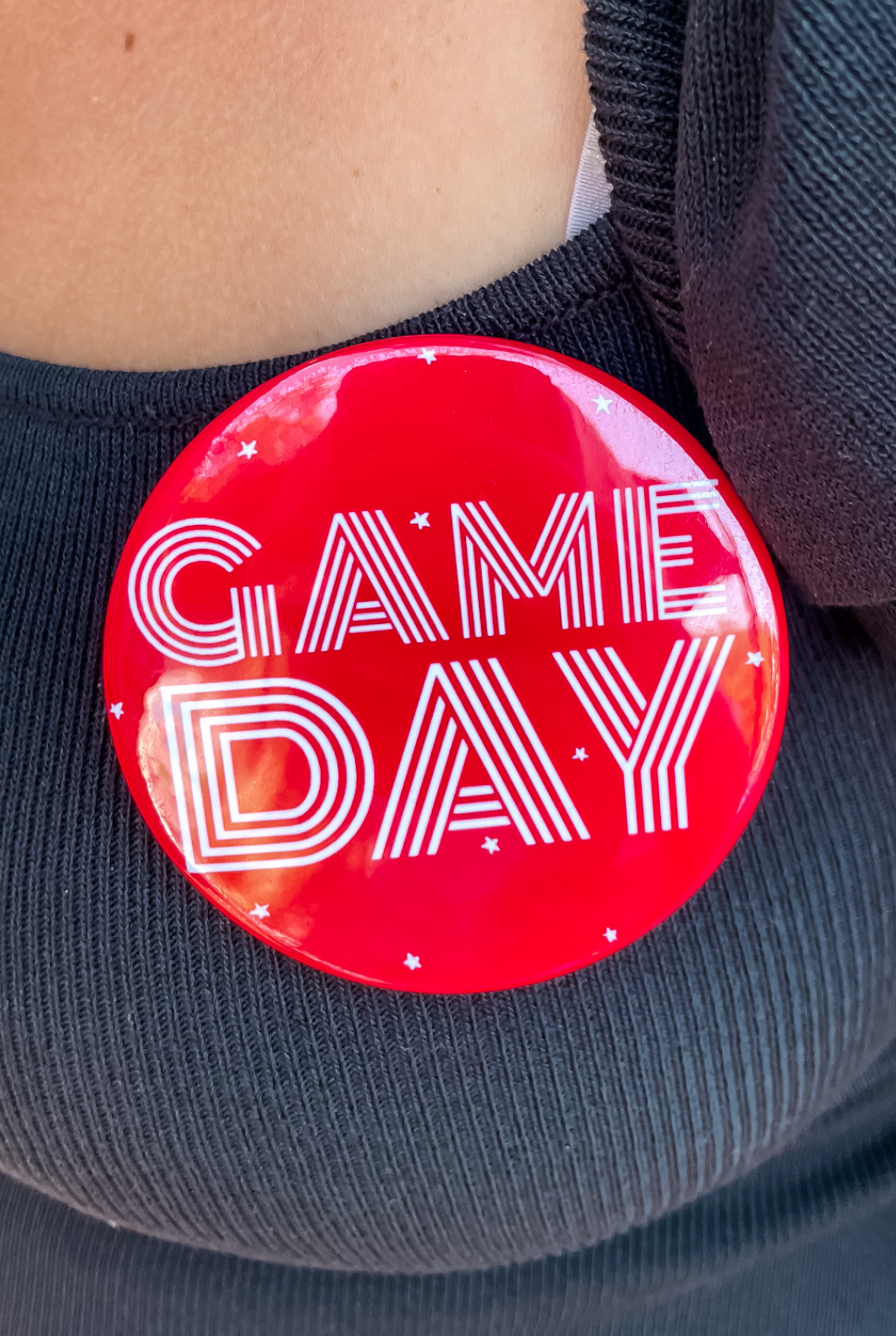 Game Day Button - Red