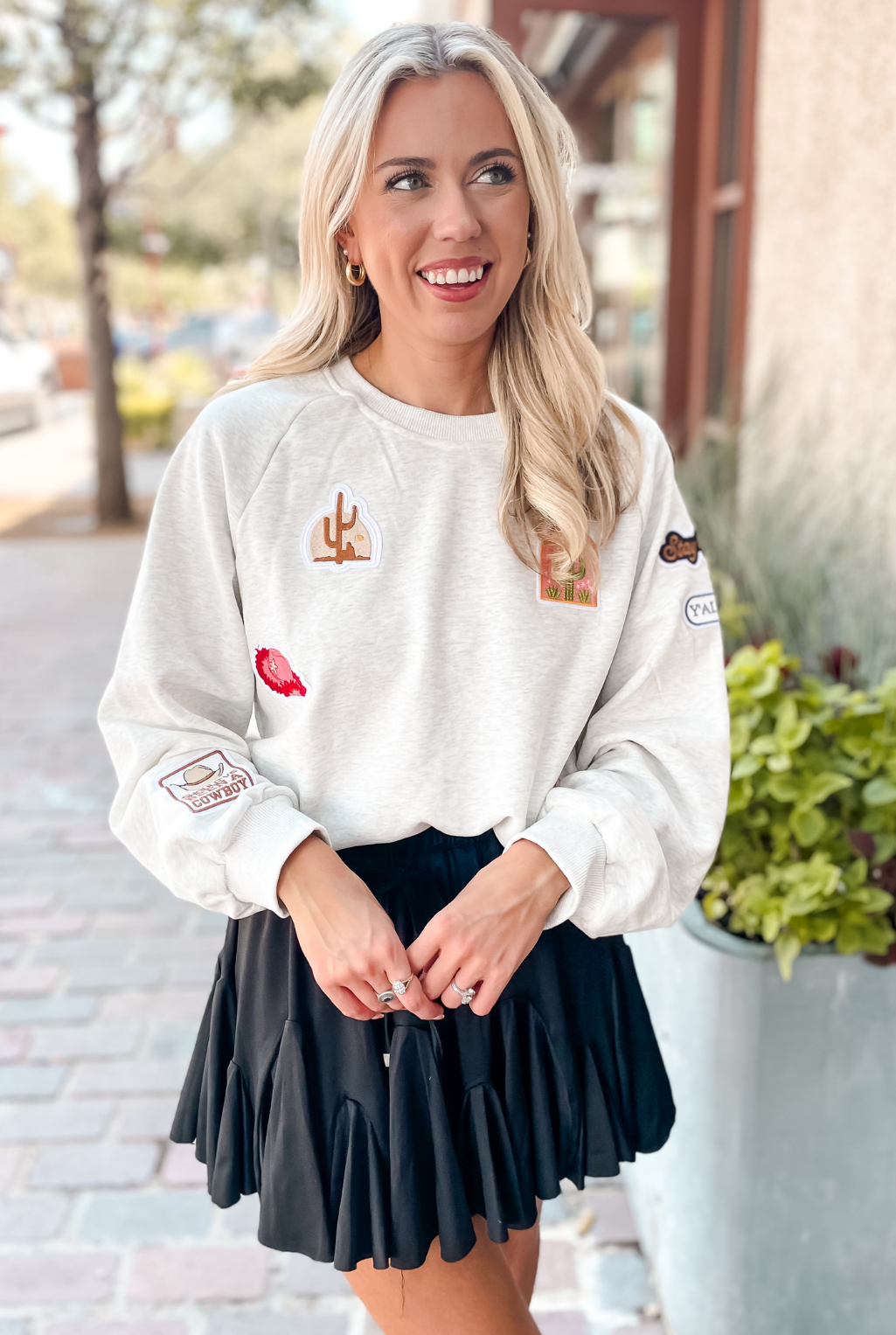 Cowboy Patch Sweatshirt