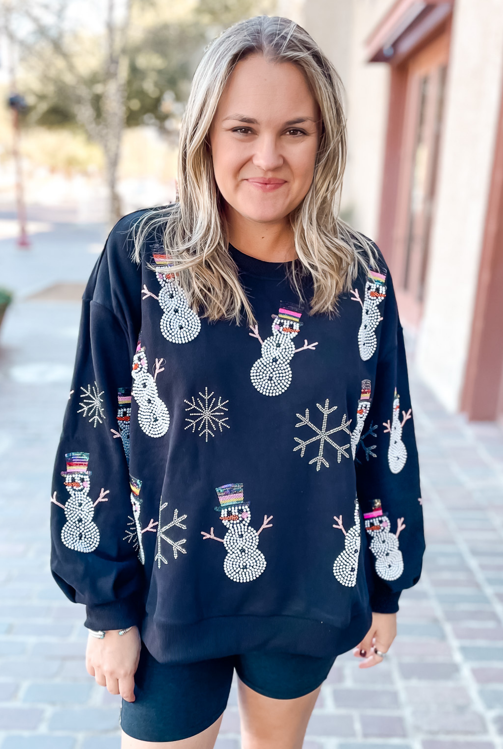 Black Pearl Snowman Sweatshirt