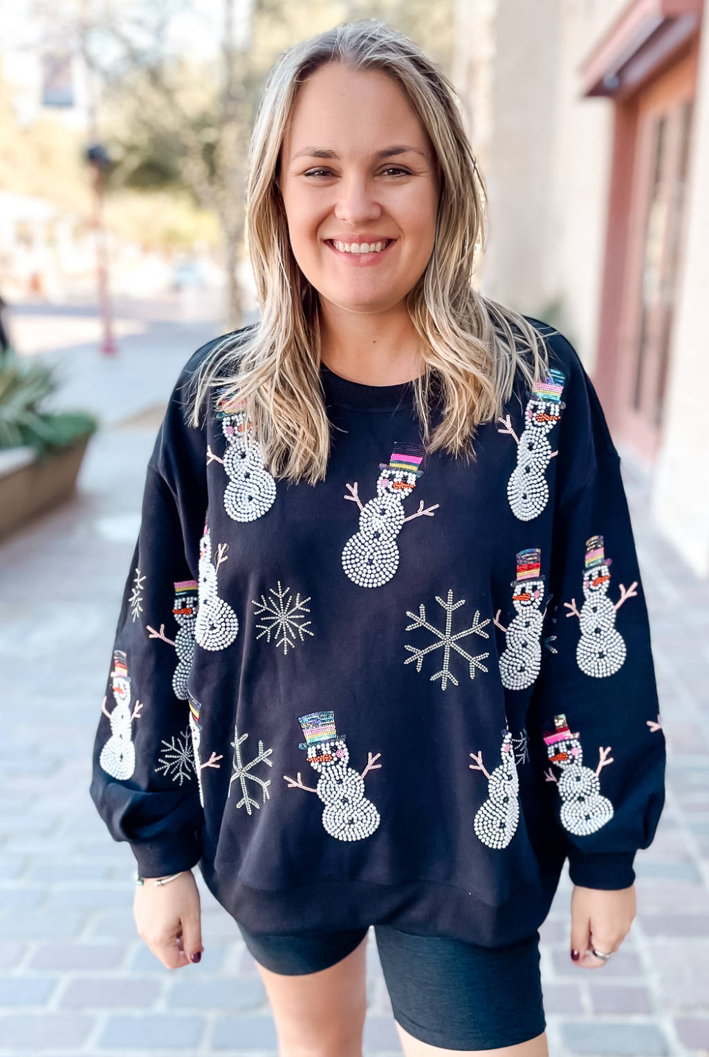 Black Pearl Snowman Sweatshirt