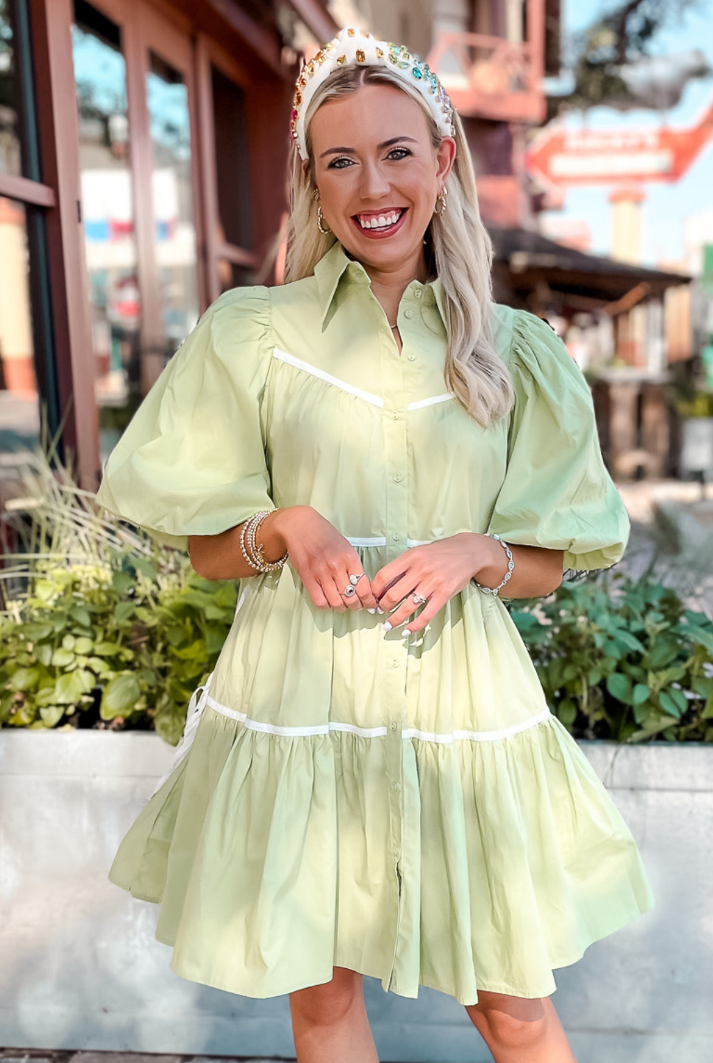 Lena Green Dress