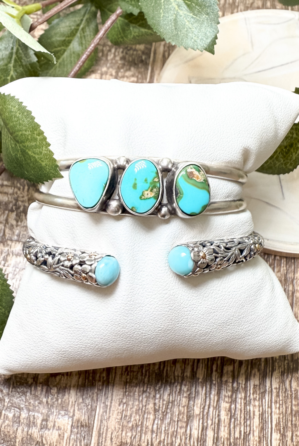 Turquoise Etched Bracelet