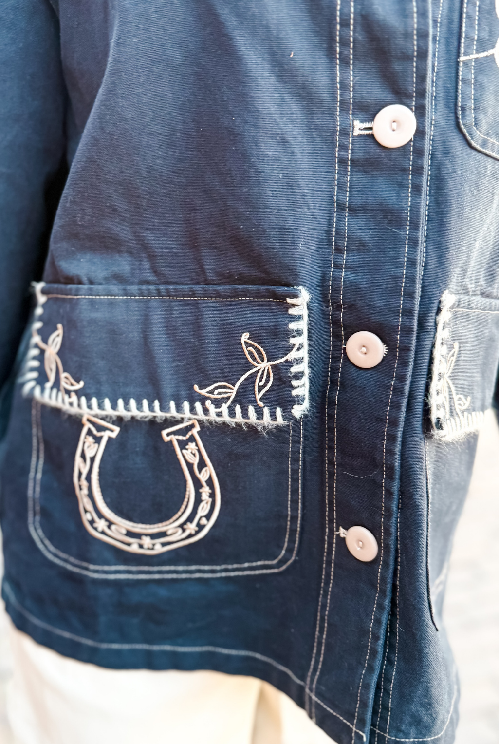 Horse Girl Jacket - Navy