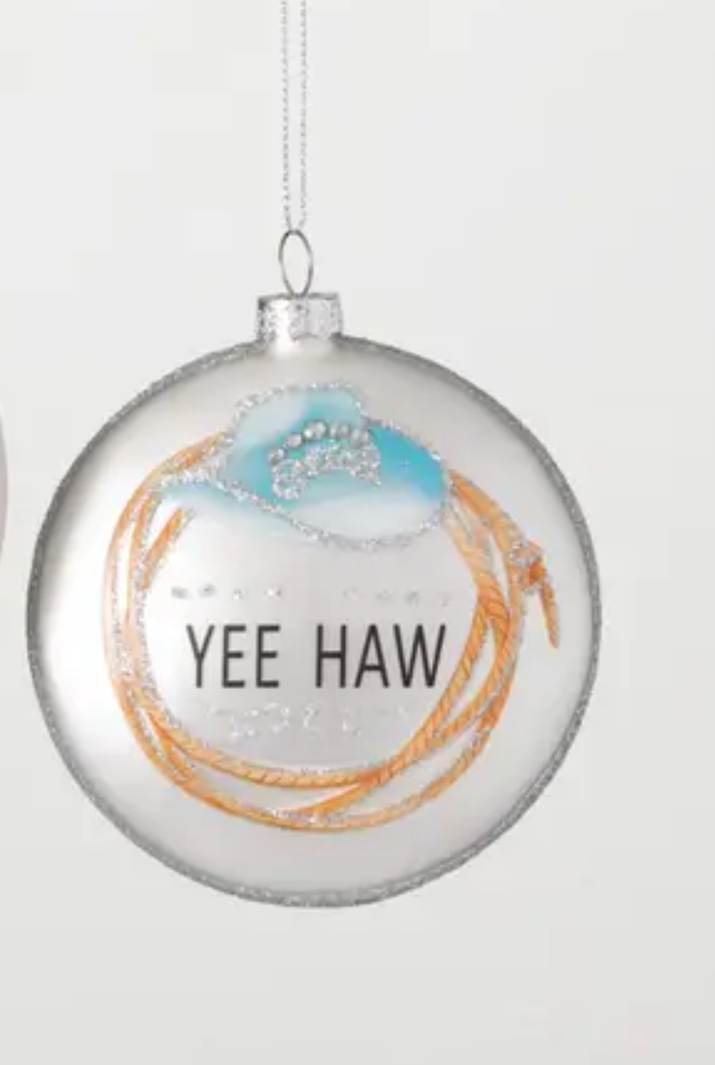 Yee Haw Ornament - Blue