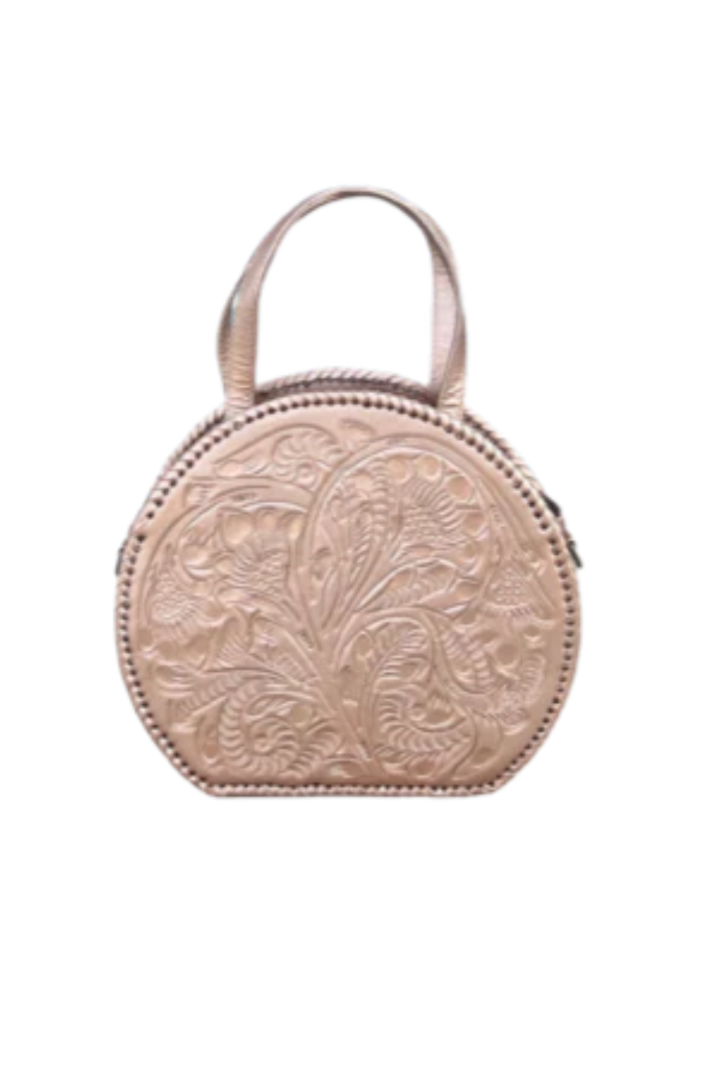 Dixie Tooled Leather Handbag - Bronze