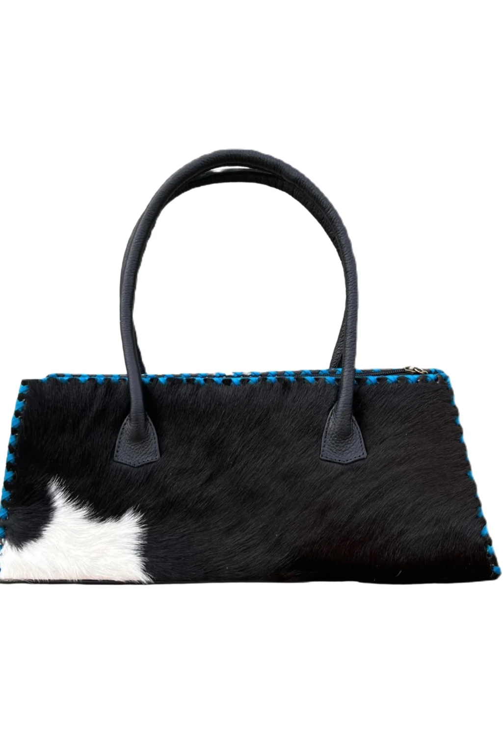 Annie Calf Skin Handbag - Turquoise