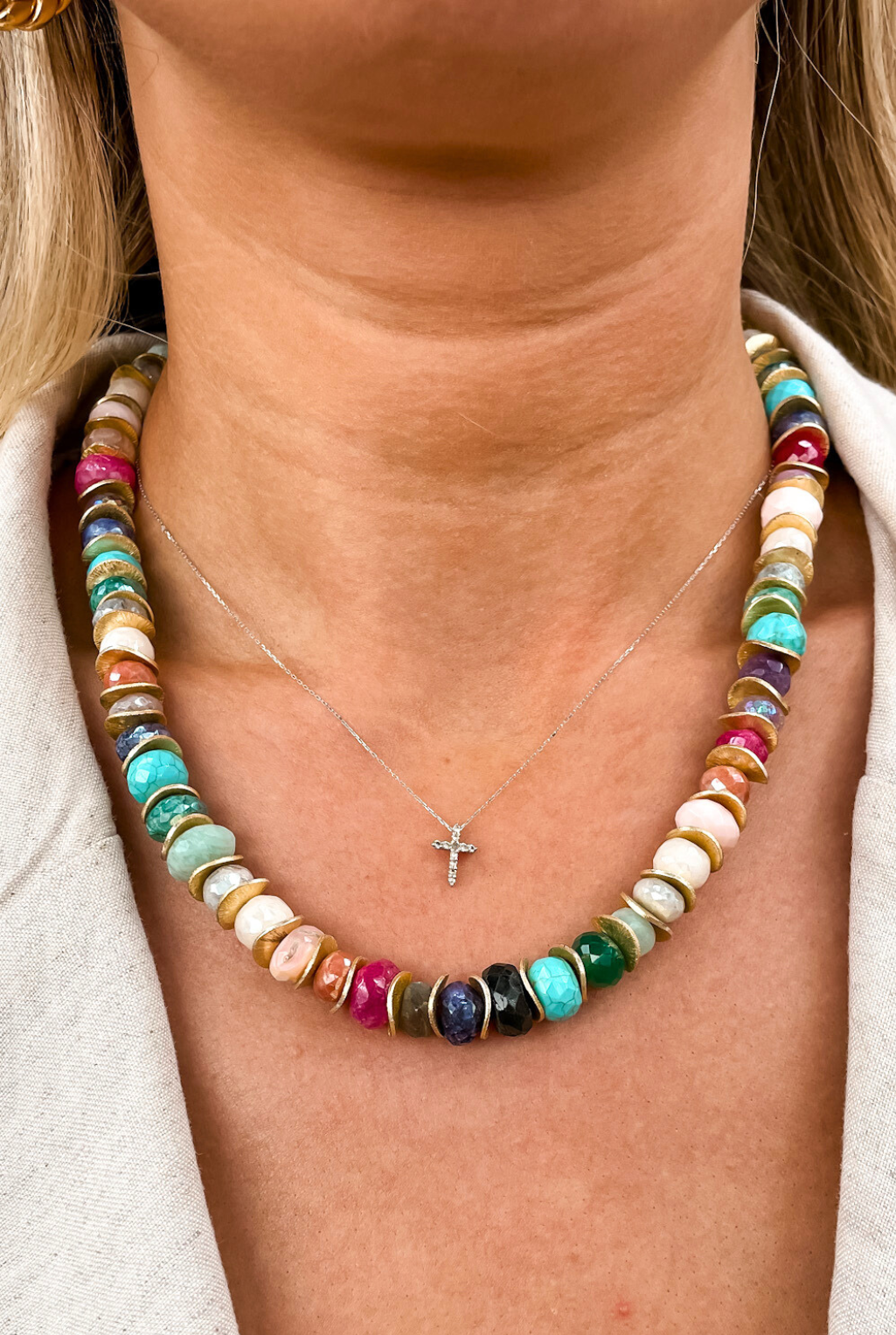 Rondell Multifaceted Necklace