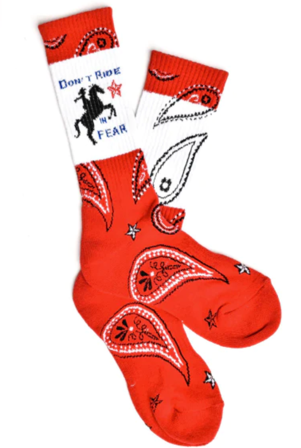 Don't Ride In Fear Crew Sock