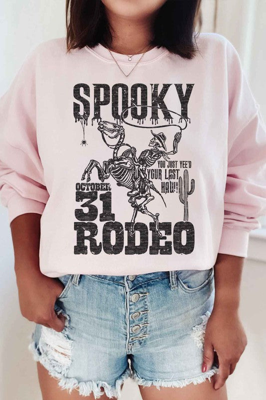 Spooky Rodeo Sweatshirt - Pink