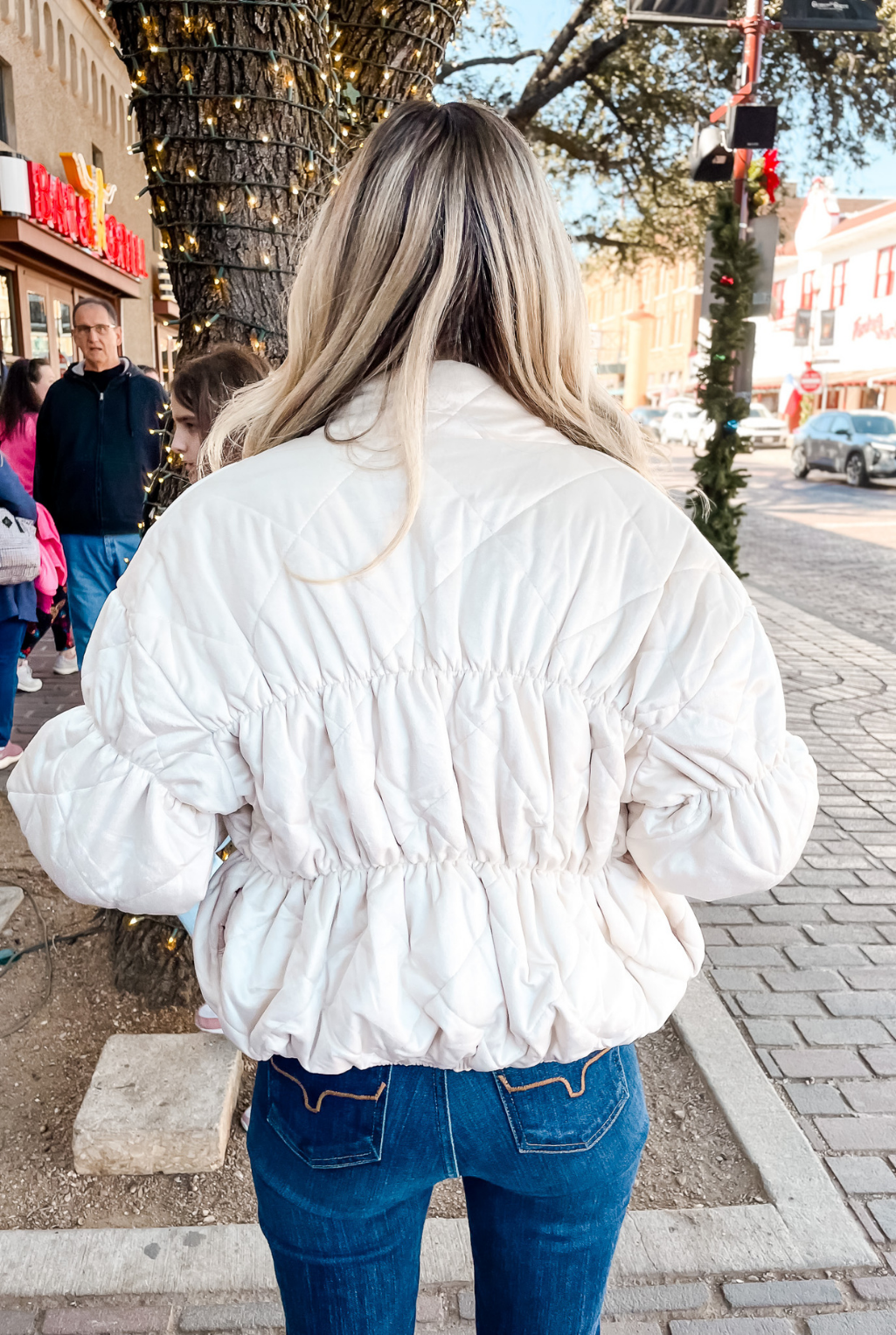 Cosmic Quilted Jacket - Cream