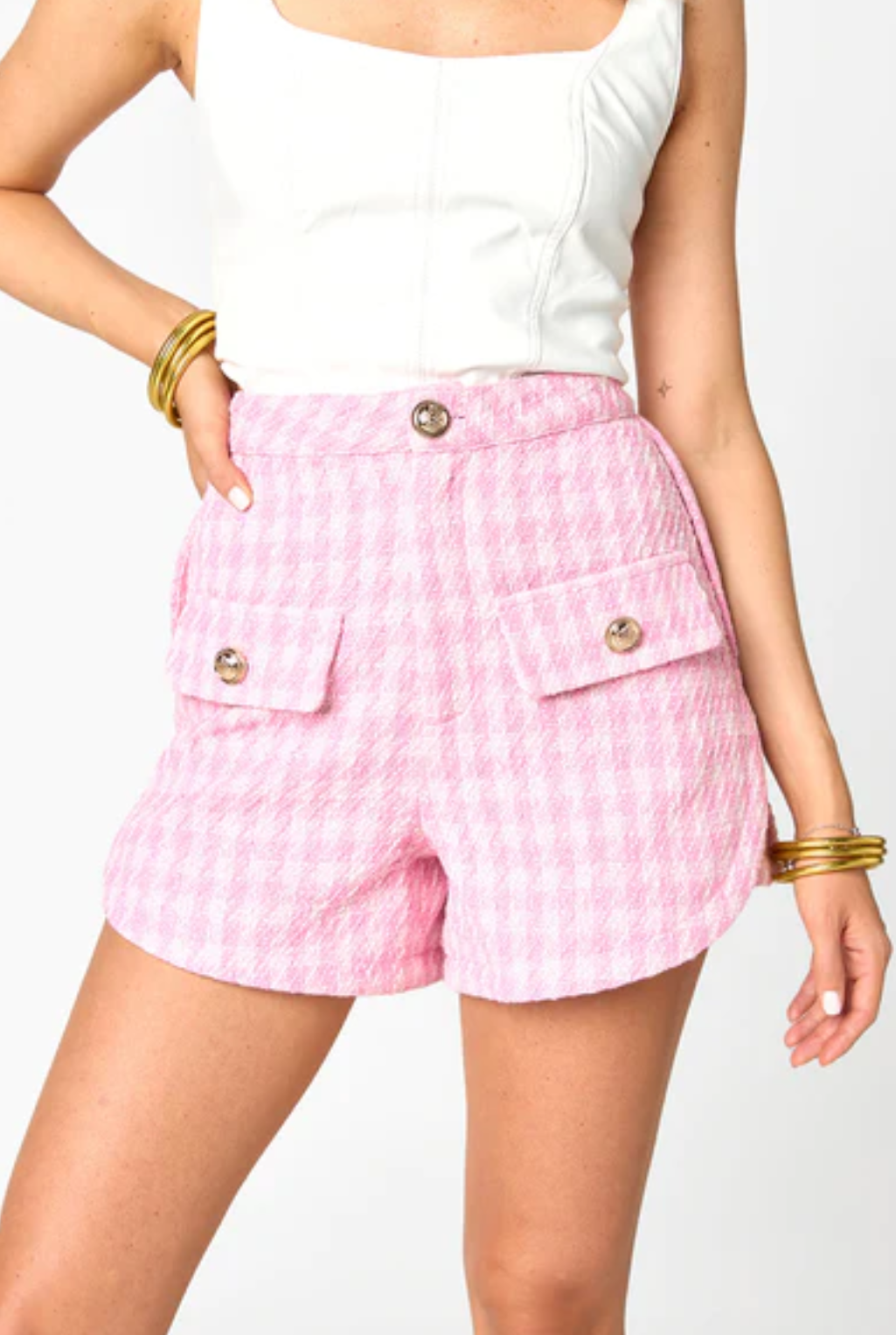 Buddy Love - Pale Pink Mae Shorts