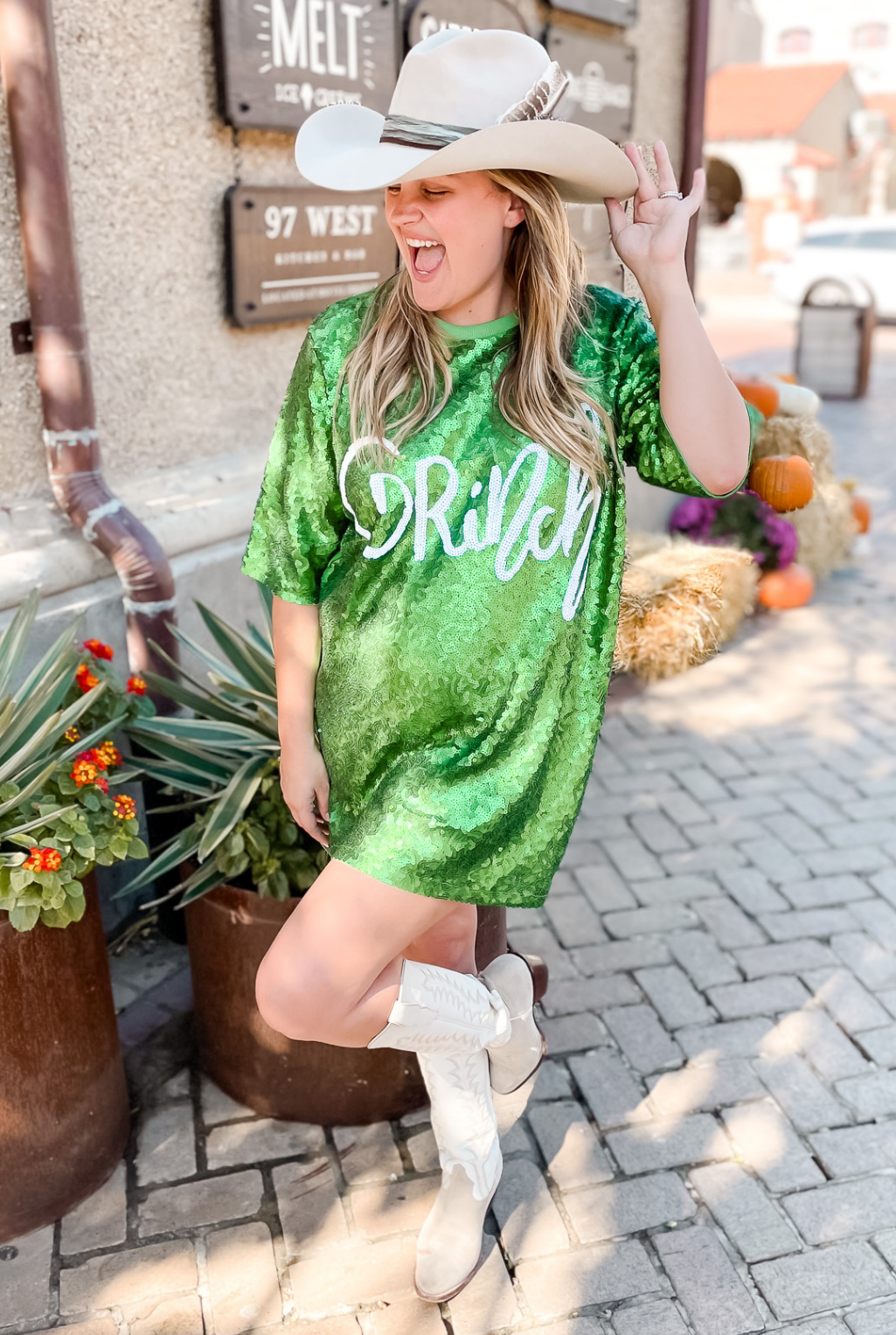 Grinch Sequin Dress