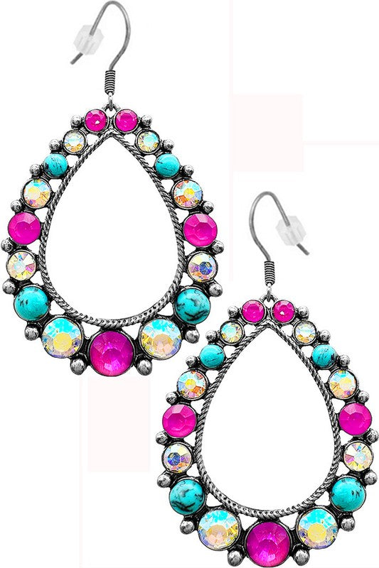 Jewel Earring - Pink