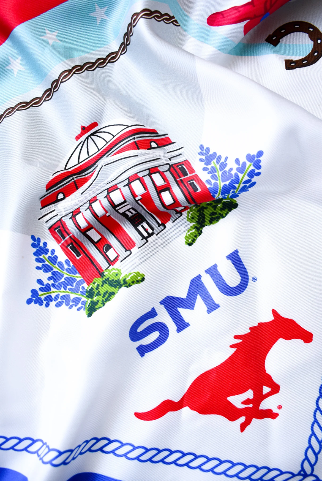 SMU Mustangs Silk Scarf