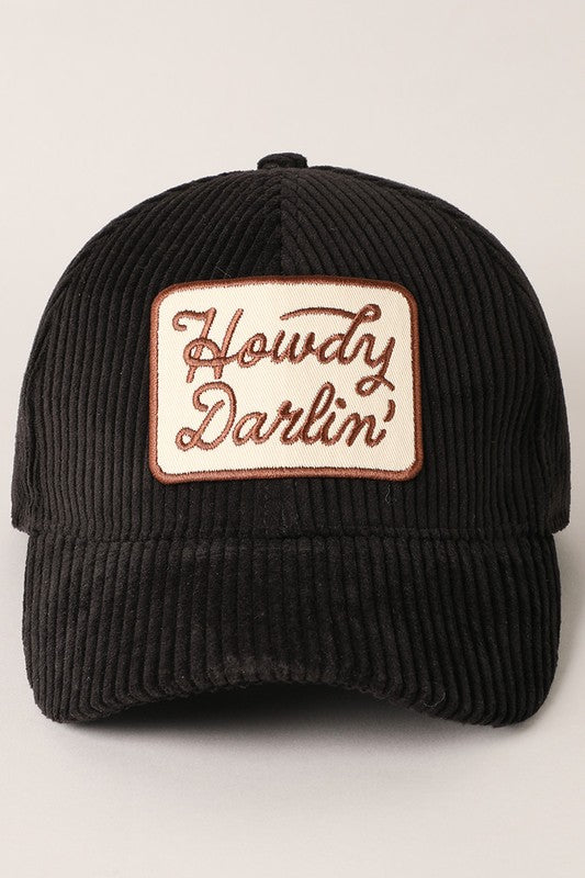 Howdy Darlin' Corduroy Cap