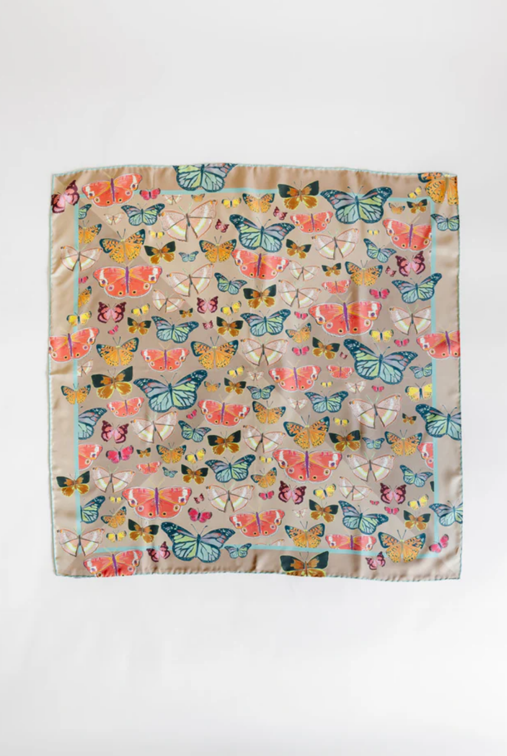 Butterflies Silk Square Scarf