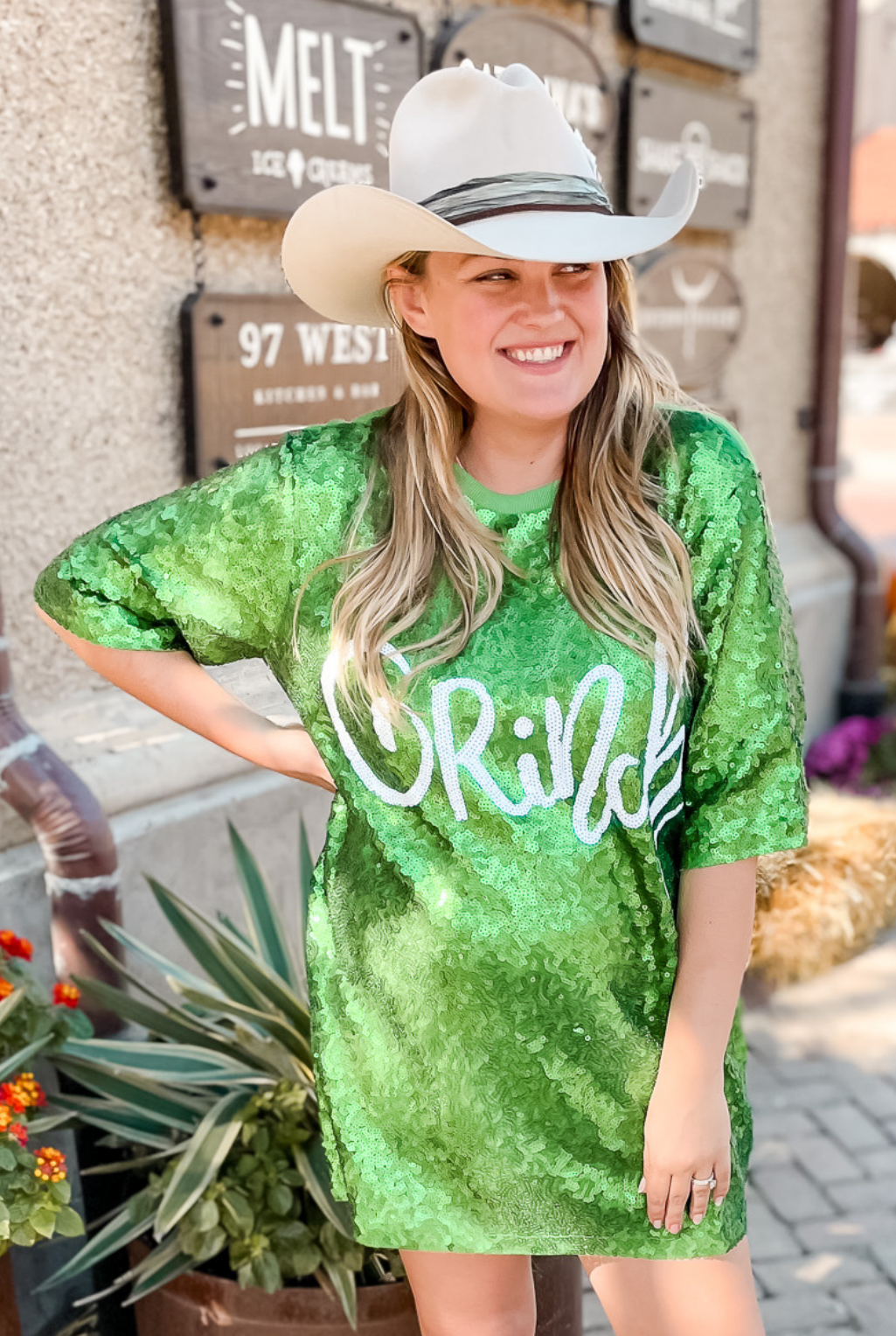 Grinch Sequin Dress