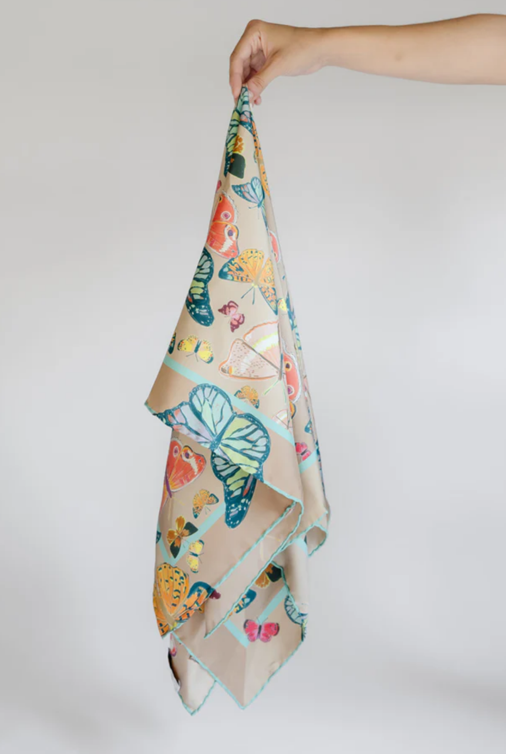 Butterflies Silk Square Scarf