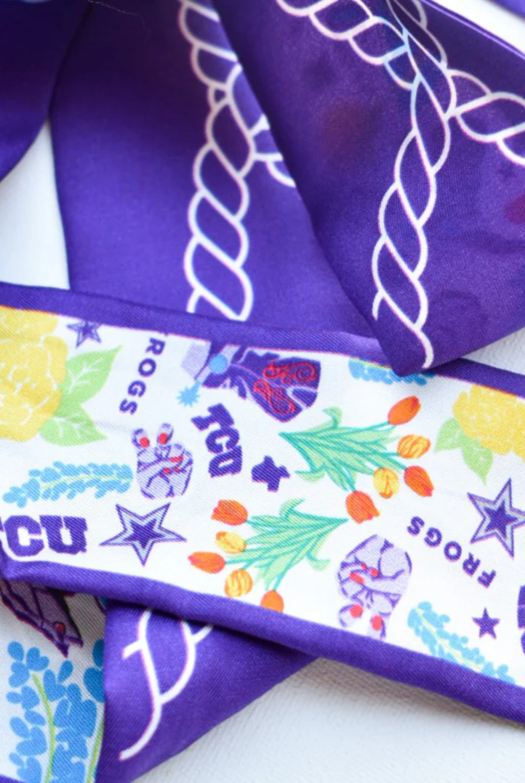 TCU Horned Frogs Twilly Scarf