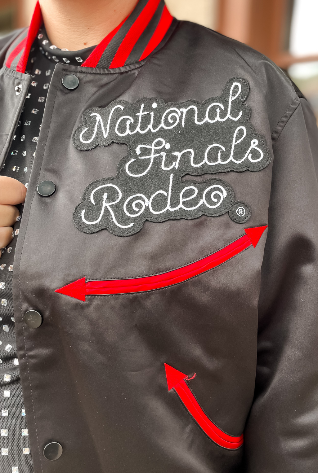 NFR Letterman Jacket - Black