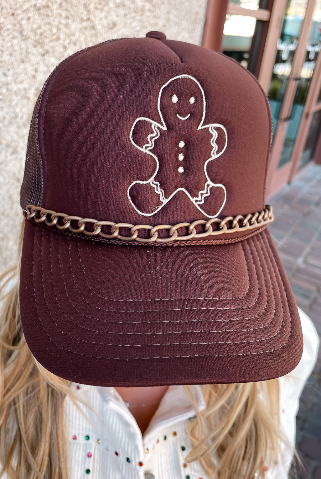 Gingerbread Man Trucker Cap