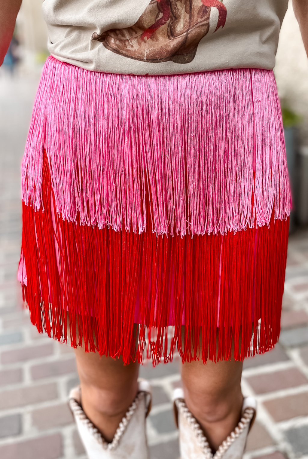 Amaryllis Fringe Skirt