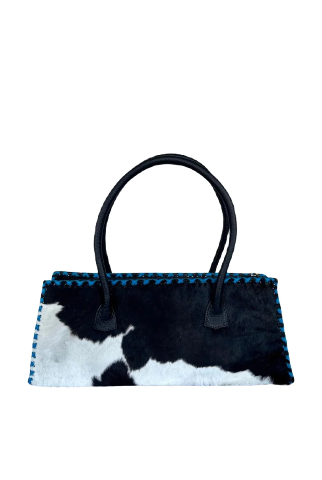 Annie Calf Skin Handbag - Turquoise