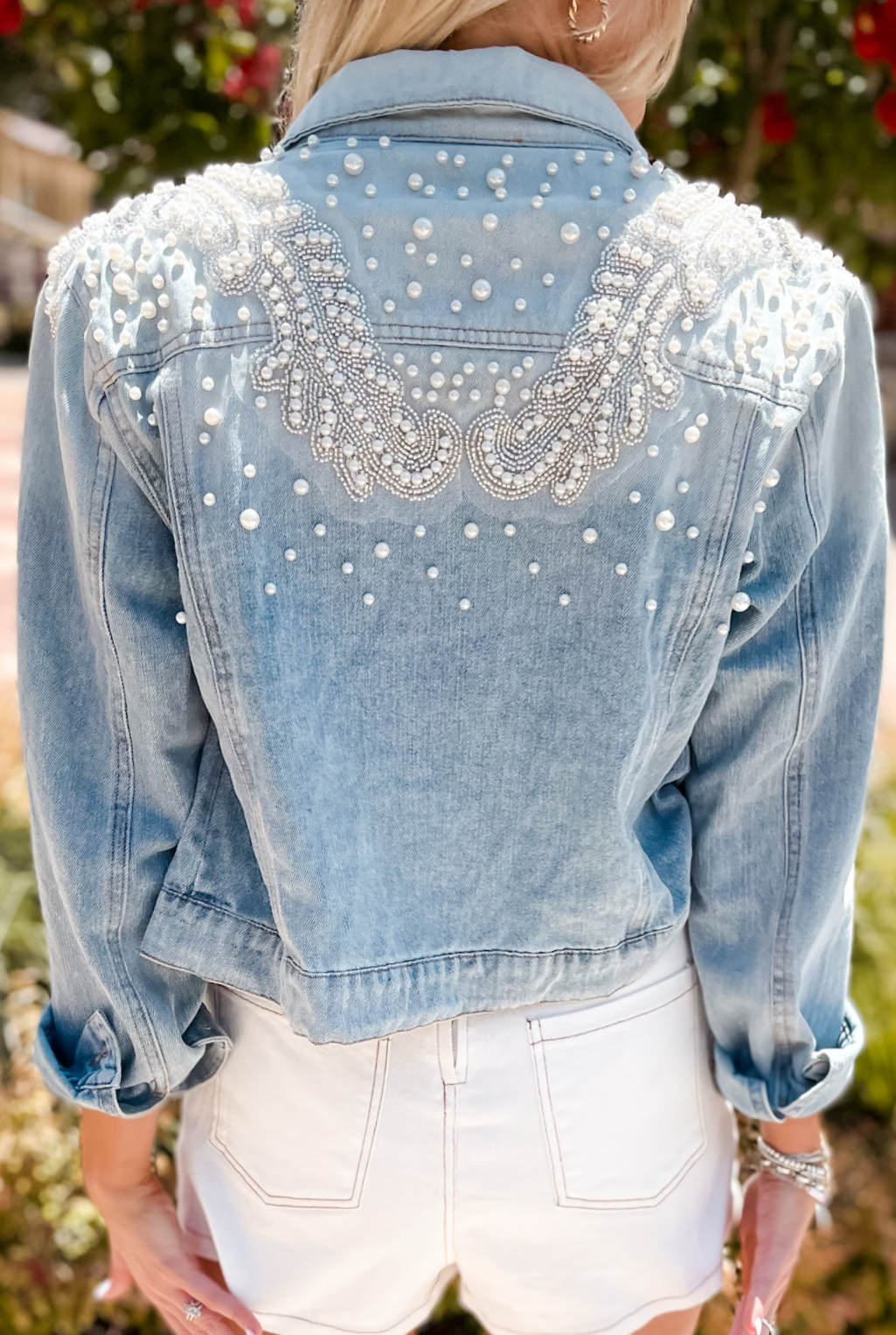 Ombre Pearl Denim Jacket