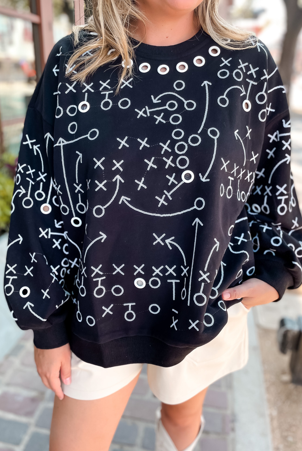 Chalkboard Football Play Sweatshirt