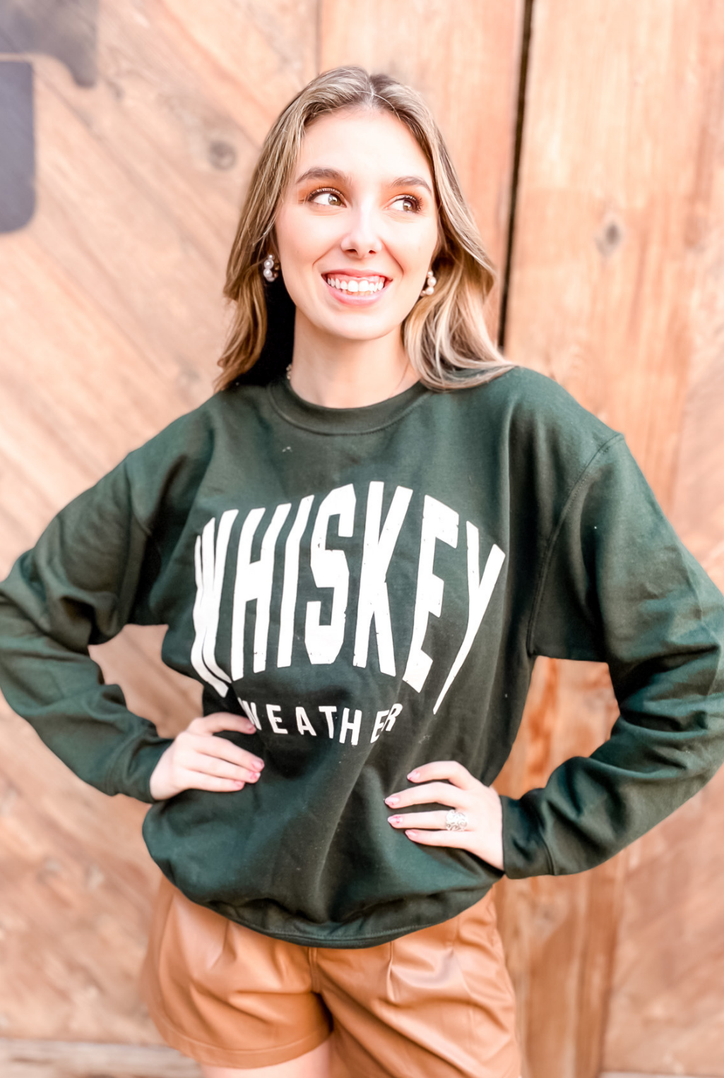 Sweatshirt - Whiskey Weather - H Green